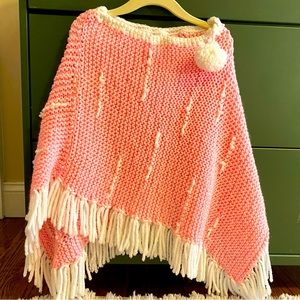 Handmade Baby Pink Poncho